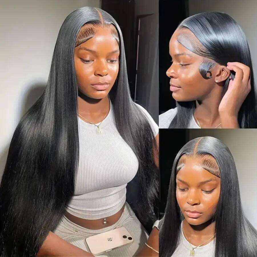 Alimice Straight 5x5 HD Lace Closure Ready to Wear Wig for Beginners Glueless Wigs Human Hair