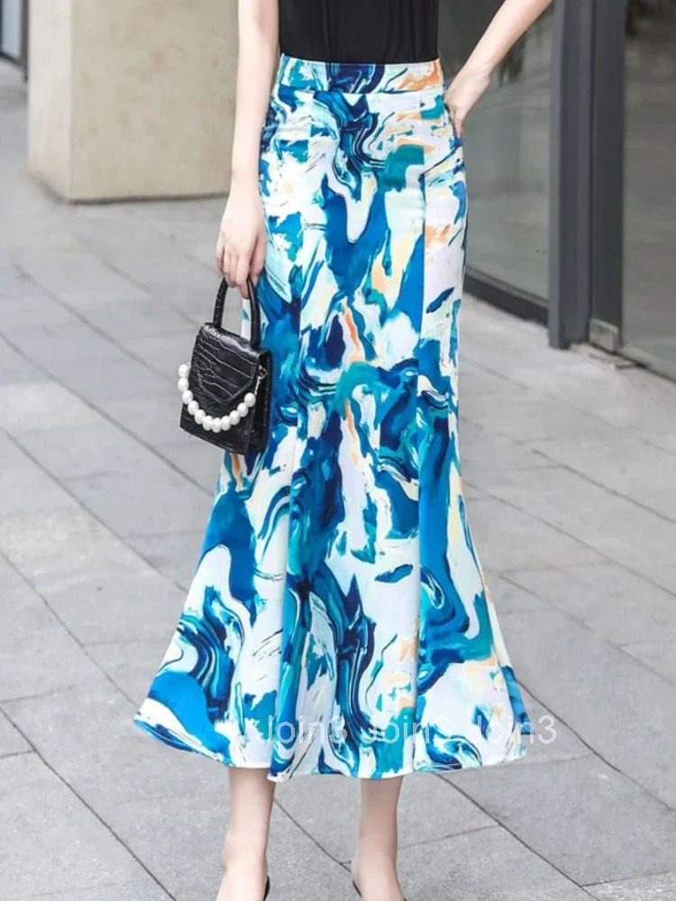 Skirts for Women Tight Maxi Long High Waist Wrap Zipper Floral V Luxury Elegant New in Clothing Sales Cheap Modest Woman Skirt