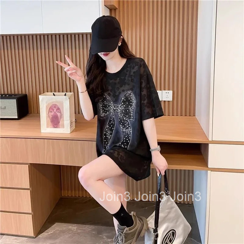Sequin Woman Tops Graphic T Shirt for Women Cheap Clothes Trending Clothing Sales Korean Japanese Vintage Streetwear Style Yk2