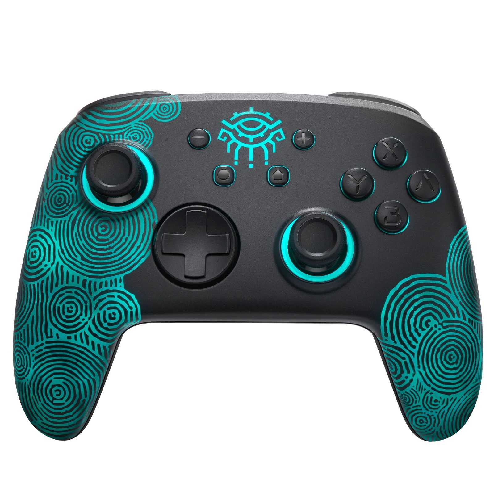 FUNLAB Luminous Pattern Wireless Pro Controller Compatible For Nintendo Switch Bluetooth Remote Gamepad with NFC Function/7 LED Z250617