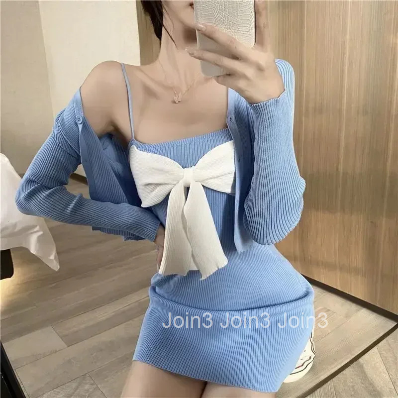 Extreme Mini New In Fashion Short Woman Knitted Dress Y2k Kpop One-piece High Quality Luxury 2025 Thic Crochet Dresses for Women