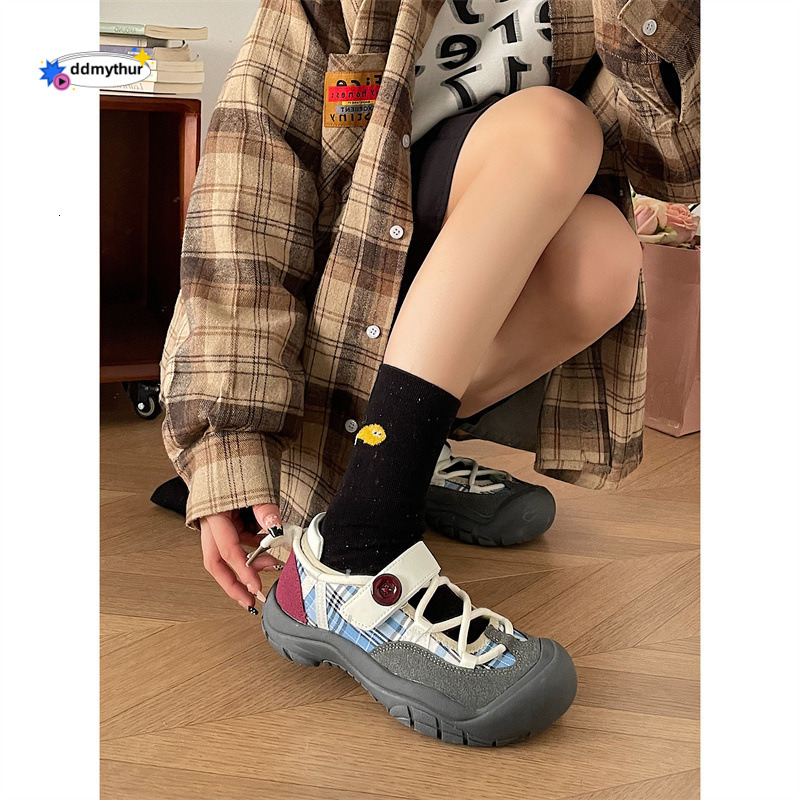 Cute Funny Big Head Versatile Thick-Soled for Women 2024 New Spring and Autumn Student Internet Celebrity High-End Sneakers ddmythur