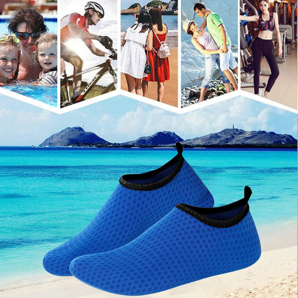 Quick Dry Water Shoes Rubber Sole Diving Shoes Unisex Beach Swimming Diving Socks Non-Slip Seaside Surfing Adult Kids Sock Shoes 250613