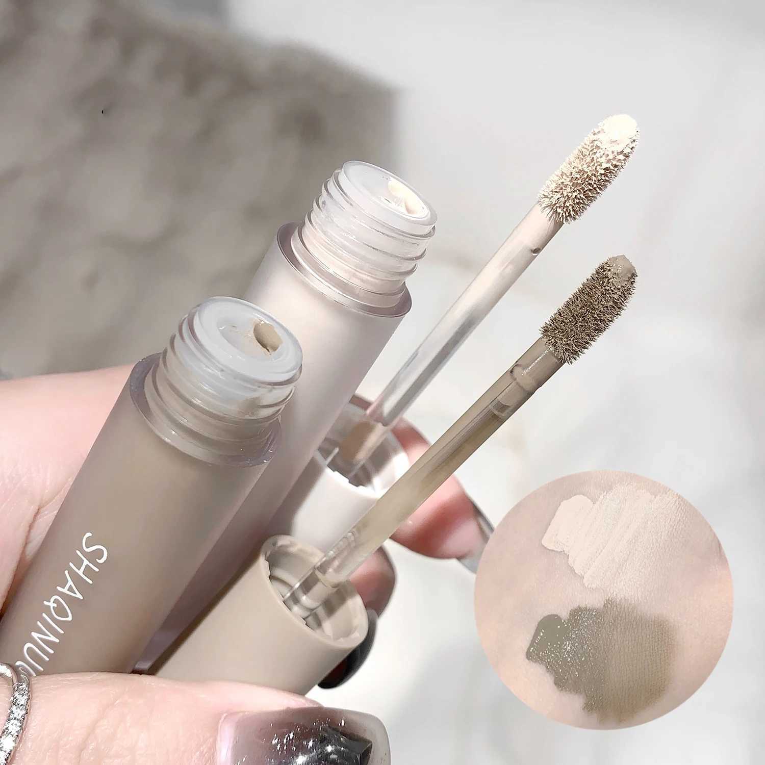 Facial Liquid Contour Stick Concealer Contouring 3D Cement Grey Nose Shadow Cream Brighten Highlighter Bronzer Concealer Makeup XJ250618