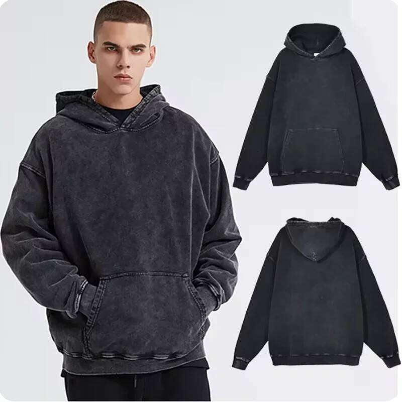 Mens & Womens Classic Fit Cotton Blend Pullover with Distressed Detailing Retro-Inspired Streetwear Essentials