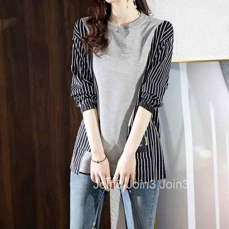 Thick Pullovers Cold Womens Sweatshirts Autumn and Winter Warm Striped Y 2k Vintage Female Top Korean Streetwear Y2k Basic Coat