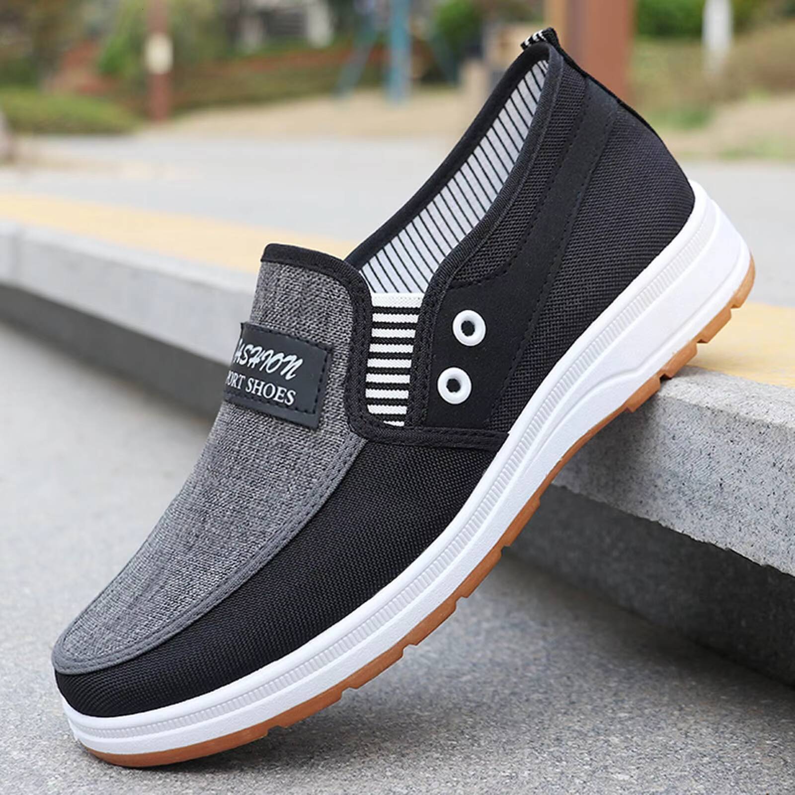 Men S Winter On Fashion All Season Flat Non Slip Soles Casual Shoes Canvas Lightweight Trendy Shoes Baskets Ddmysaturn