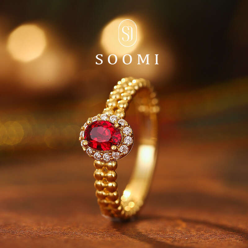 Hot-Selling New Luxury High-End Fashionable Elegant Diamond-Studded Oval Open Ring for Women