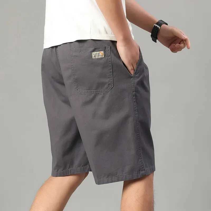 Summer Light Weight Shorts Outdoor Sports Cool Breathable Beach Loose Fit Cotton Bermuda with Pocket Big Size Mens Cargo Shorts XJ250618
