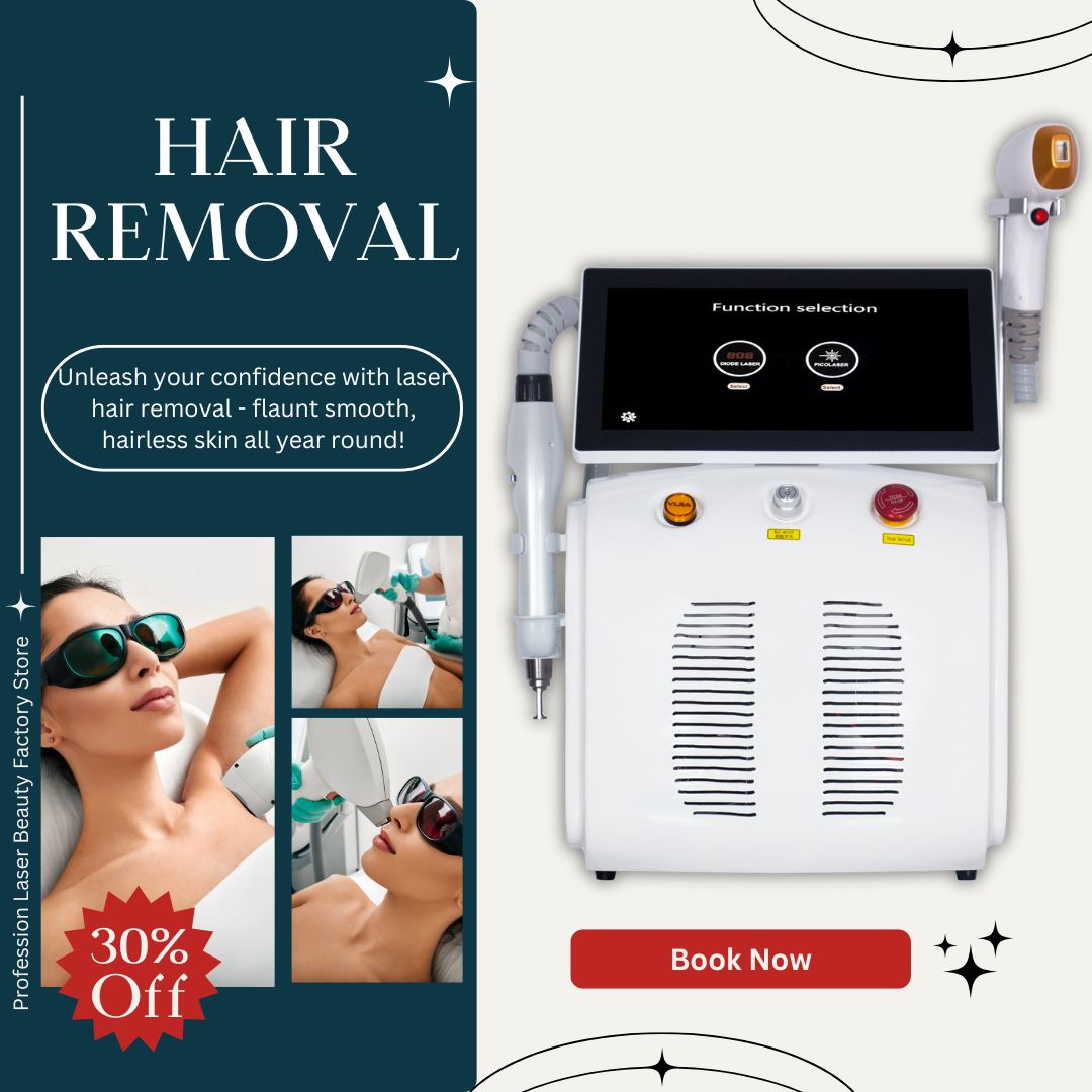2in1 Diode Laser and Picosecond Laser 808 Diode Laser Hair Removal Tattoo Removal Machine Multifunctional Beauty Device