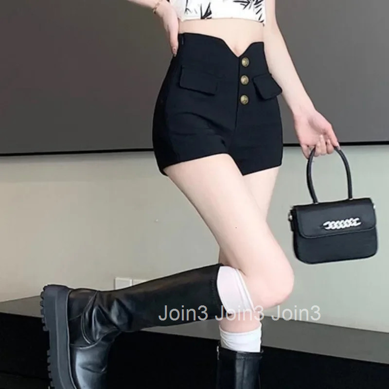 High Waist Tight Black Booty Woman Short Pants Skinny Shorts for Women 2000s Clothes Y2k Harajuku Trend 2025 Design New in Comfy