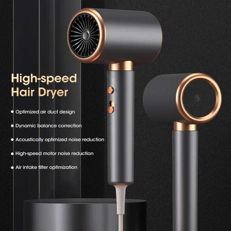 Professional Hair Dryer Turbo Ionic 1875W, Low Noise Constant Temp Fast Drying, Lightweight for Home Salon Travel 110V-240V