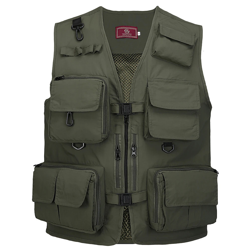 Fishing Pography Vest Summer Multi Pockets Mesh Jackets Quick Dry Waistcoat 250617