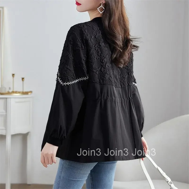 Splicing Drawstring Female Coat Zip-up Womens Jackets Great Sale Youthful Pretty New Products Harajuku Clothing Promotion Cheap