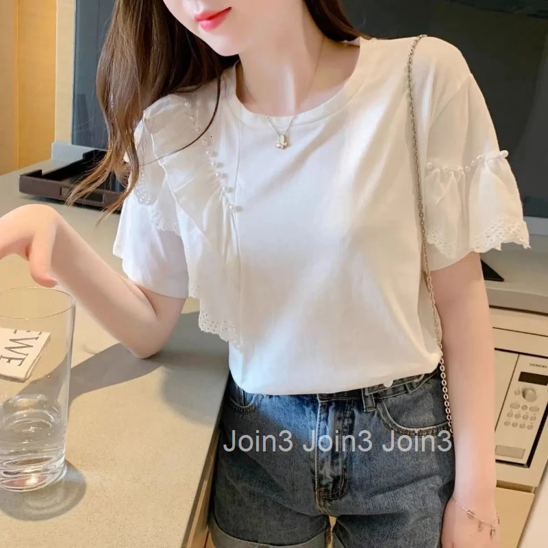 Summer Outfit Female Top Cotton Womens T-shirt Y2k Vintage Elegant Clothes Sale Korean Reviews Many Japanese Fashion Goth Style
