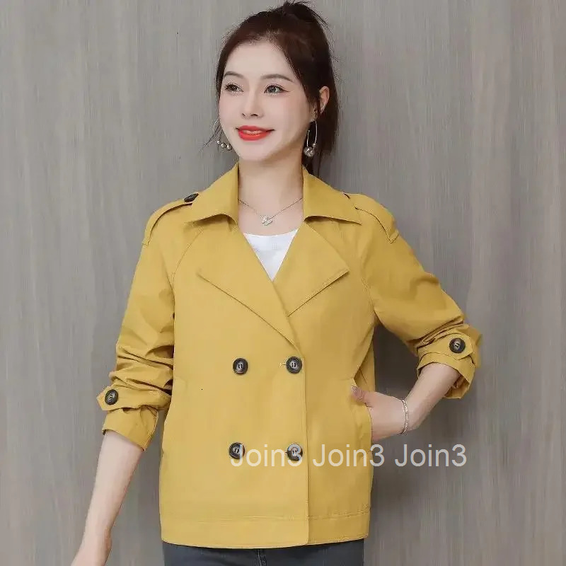 Womens Windbreaker Jackets Korean Style Suit Collar Female Coat Long Sleeve Pretty Cheap Lined Clothing Promotion Harajuku Sale
