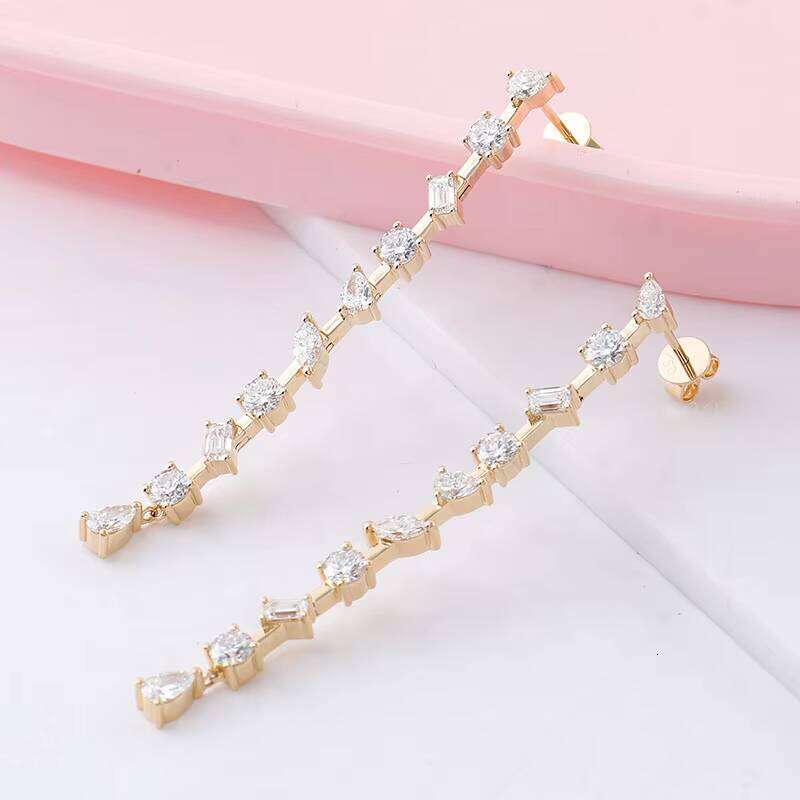 Multi-Shaped Wedding Jewelry for Women S Sier VVS D Color Near-Earth Laboratory White Earrings
