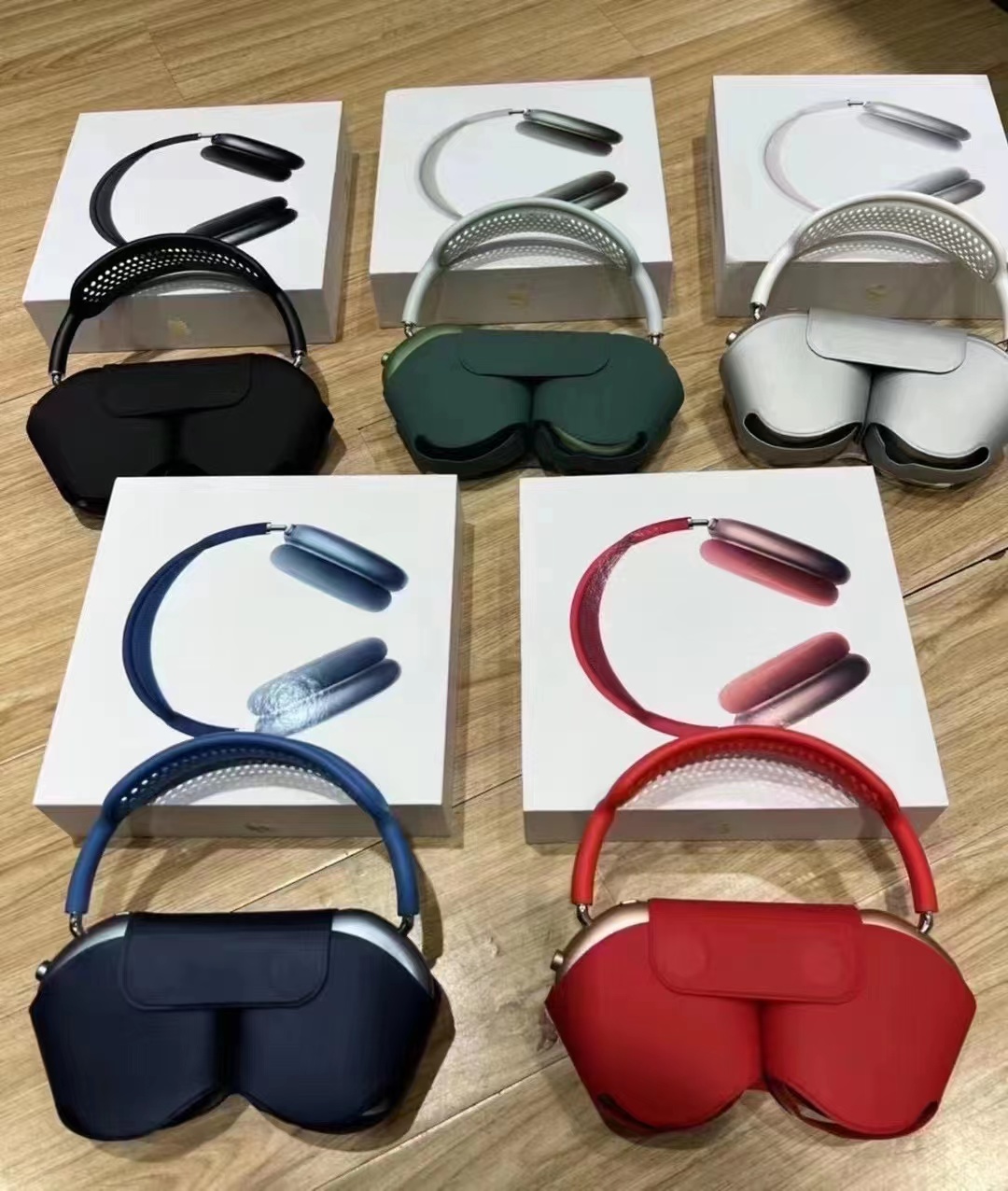 NEW P9 Max Wireless Over-Ear Bluetooth Adjustable Headphones Active Noise Cancelling HiFi Stereo Sound for Travel Work Comes with protective case and retail box