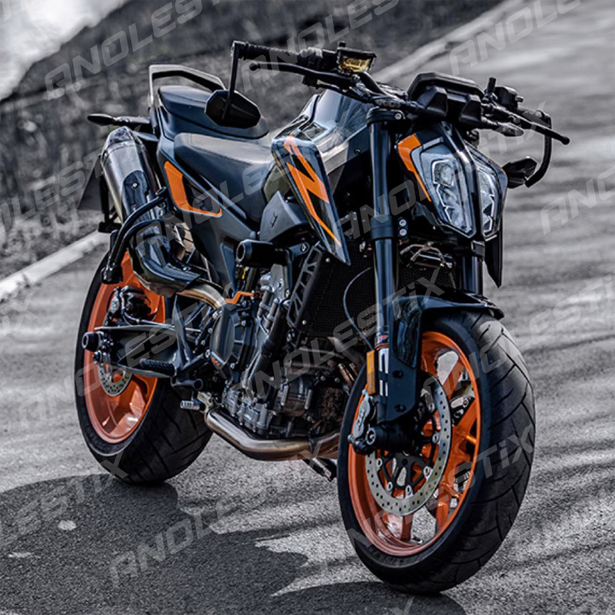 AnoleStix For KTM Duke 790 890 Stickers Racing Motorcycle Stickers Tank Headlight Decals For Duke 890 790 2021 2020 2019 2022