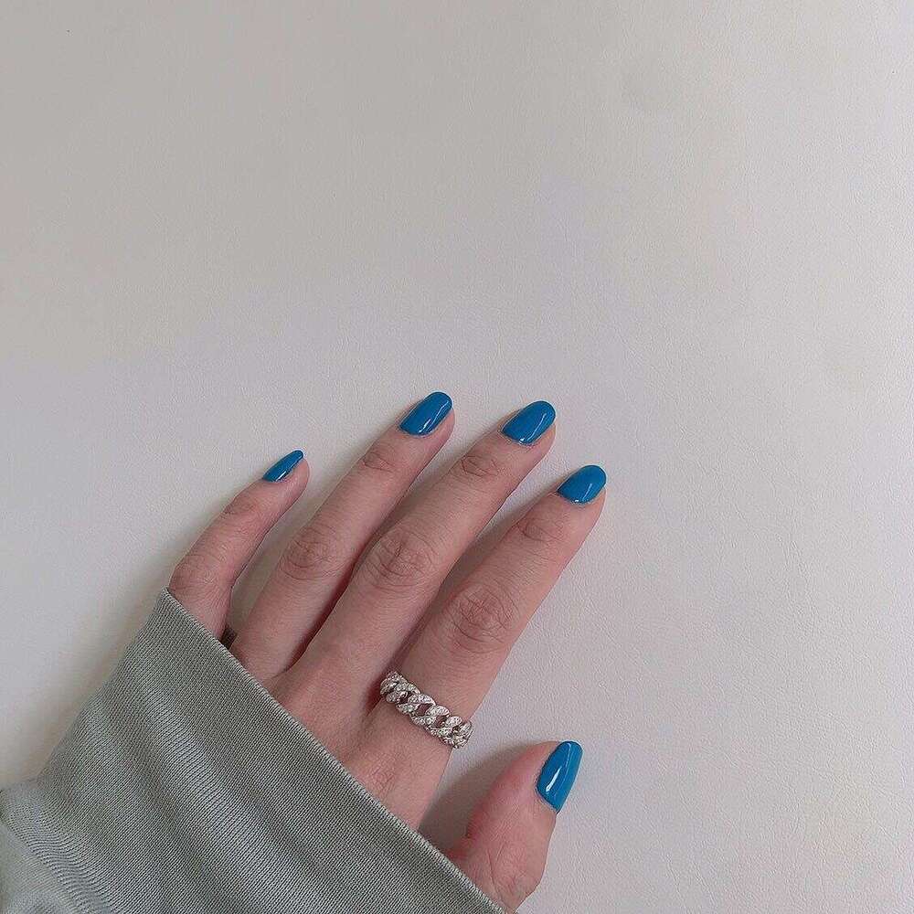 New Fashion Hip-Hop Style Unique Versatile Cuban Niche High-End Minimalist Light Luxury Ring for Women