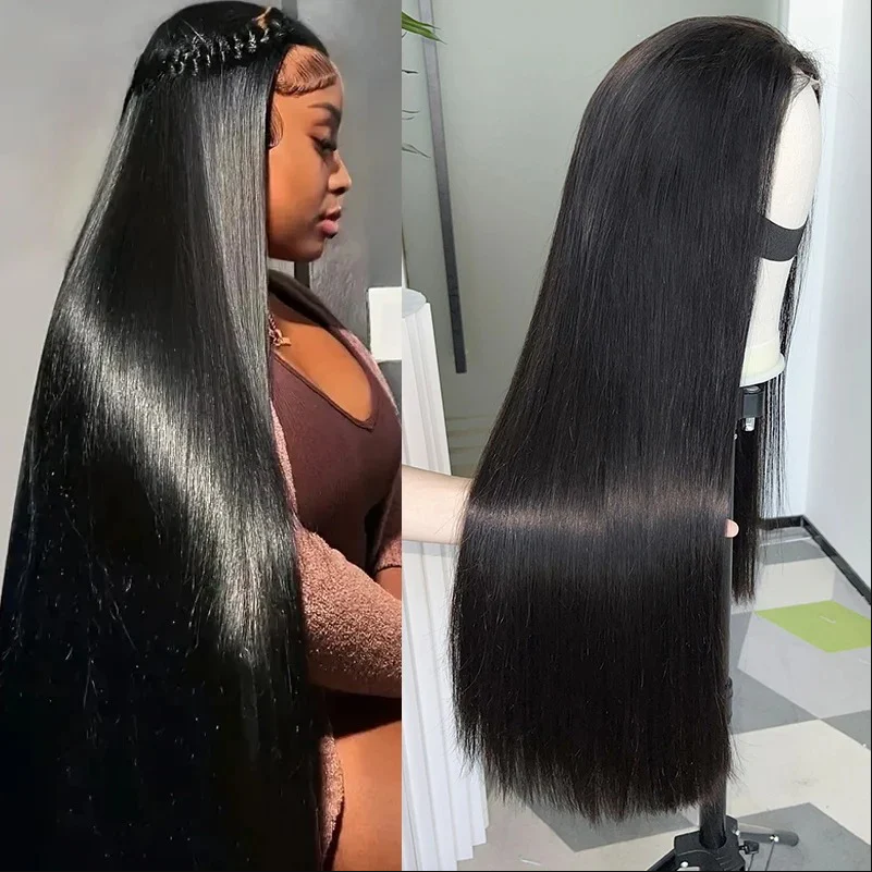 Super Double Drawn Straight Lace Front Vietnamese Human Hair Wig 4x4 5x5 6x6 7x7 13x4 13x6 360 Full Lace Wigs for Women Natural Color Thick to End