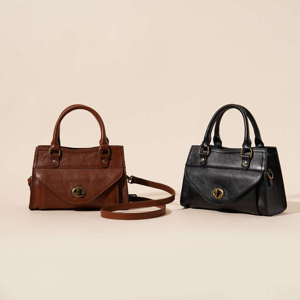 Women's Bag Crossbody Handbag Briefcase Genuine Leather 2025 New Cowhide Trendy Versatile Fashion