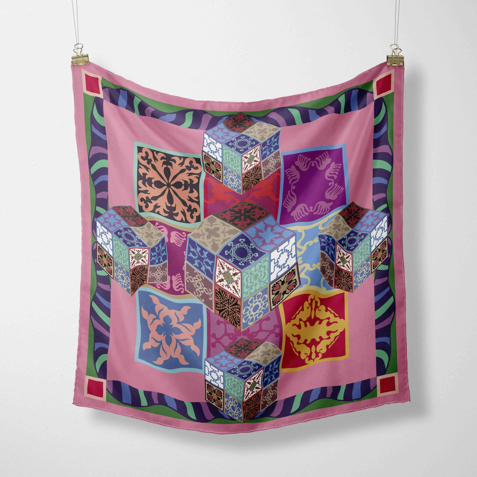 70cm*70cm 2025 Chiffon Scarf Women Silk Scarf for Women Floral Neckerchief Scarf Foulard Women Bandana Silk Scarves 250617