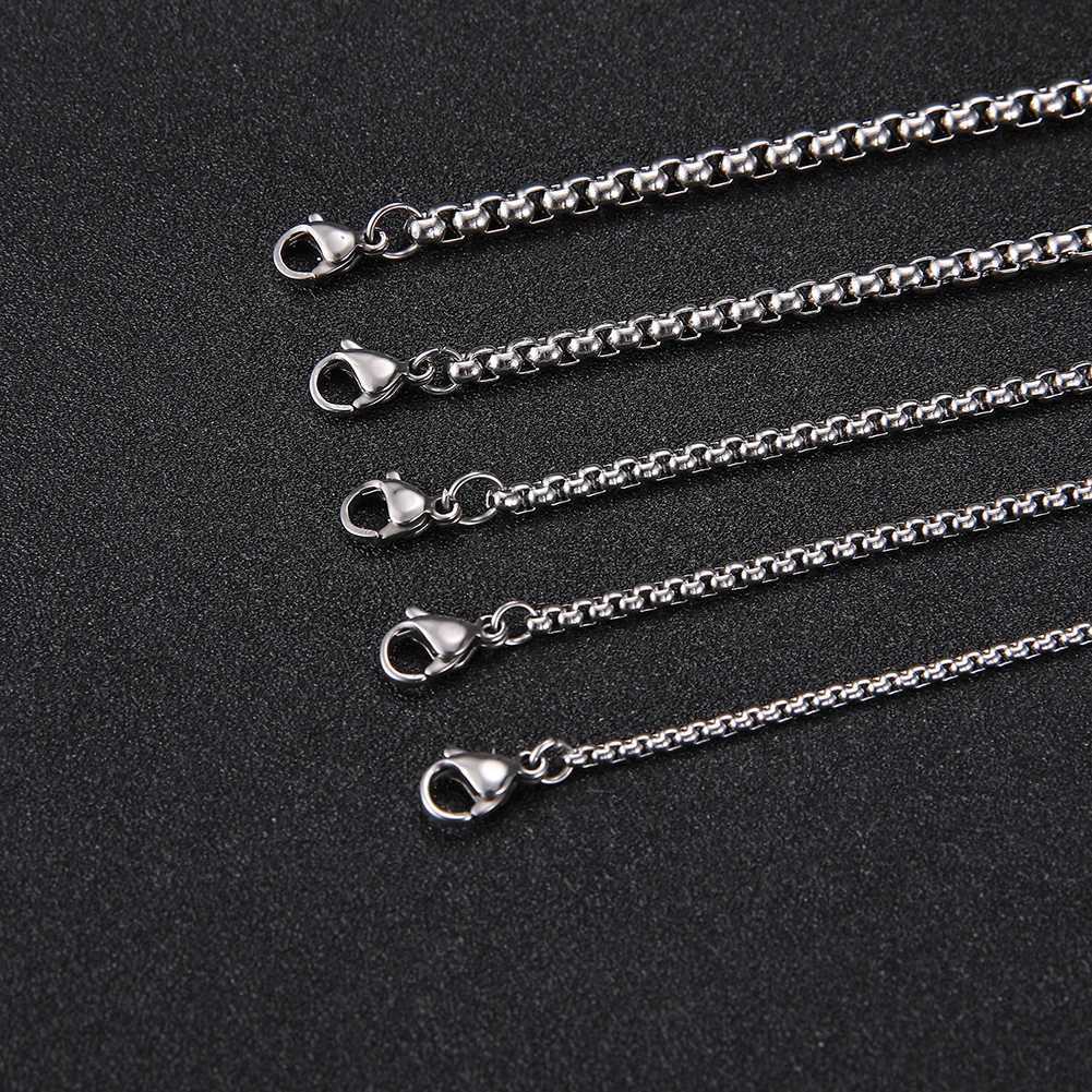 My Shape 3mm-10mm Cuban Chain Stainless Steel Necklaces for Men Male Chains Figaro Box Chain Choker Punk Jewelry 45cm 50cm 60cm W250618