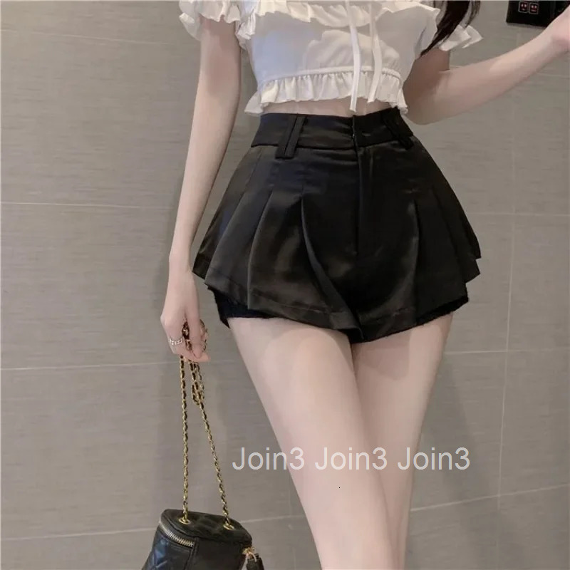 Cute Skirt Pants Wide White High Waist Shorts for Women Micro Mini Kawaii Woman Short Lace Culotte XL Harajuku Fashion New In
