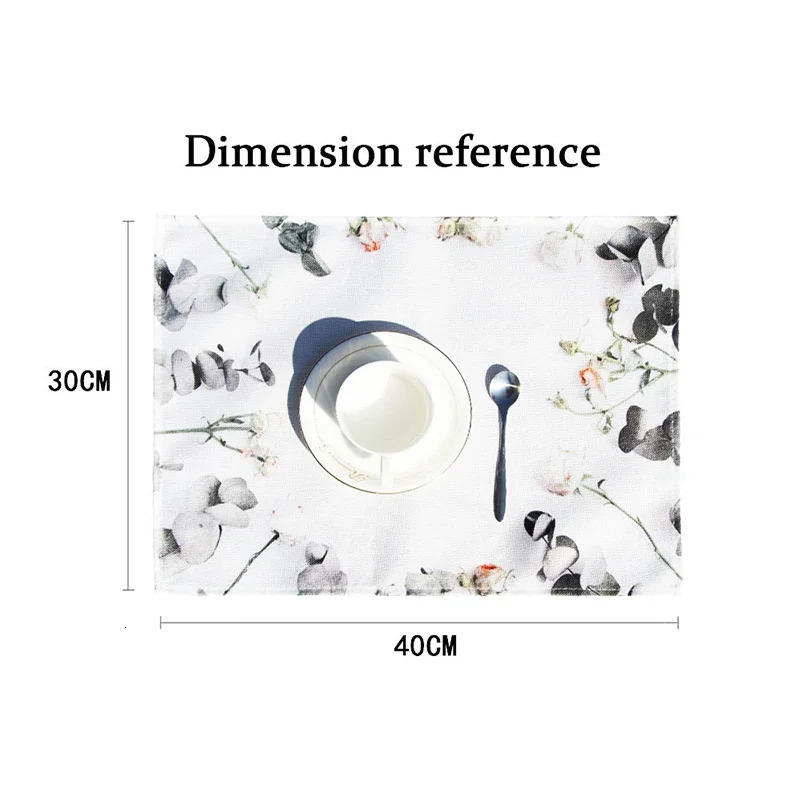 4pcs Blue Lemon Iris Summer Placemats 118 in x 157 Seasonal Table Mats For Party Kitchen Dining Decoration 250618