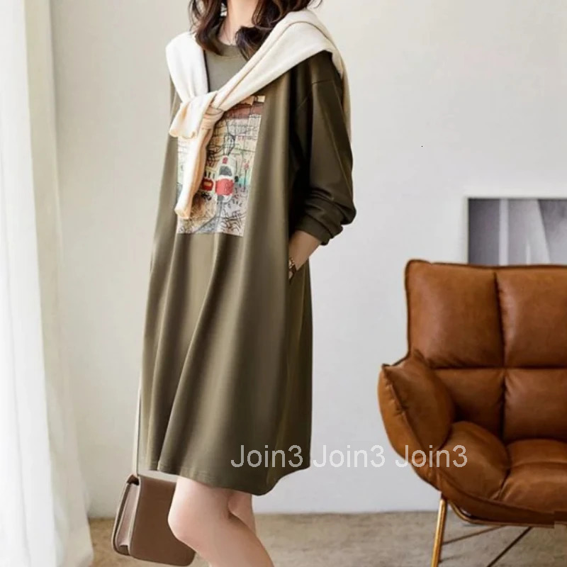 Black Midi Dresses for Women Cheap Casual Woman Long Sleeve Dress Harajuku On Promotion New Features of Full Aesthetic Loose In