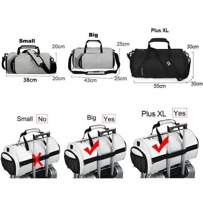 Inoxto Large Gym Bag Fitness Bags Wet Dry Training Men Yoga Shoes Travel Bag Shoulder Handbags Multifunction Work Swimming Bag W250618