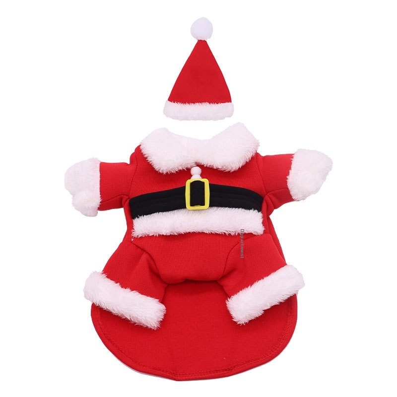 Designer Transformation Santa Claus Costume Dog Winter Warm Pet Apparel Cat Clothes