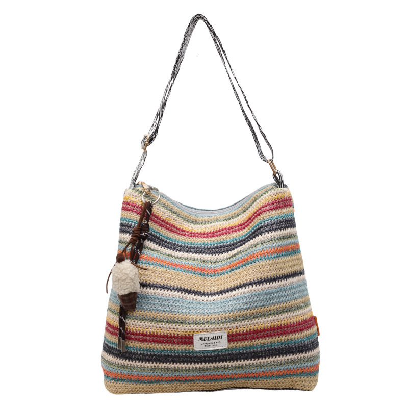 Free shipping designer Summer Trend Straw Bag for Women 2025 New Beach Vacation Commuter Woven Bag Large Capacity High-end Tote Bag