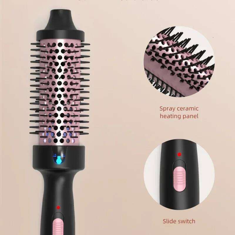 3 In 1 Ionic Curler Straightener Professional Curling Iron Heated Hair Styling Anti-Scald Thermal Brush Curl Wand