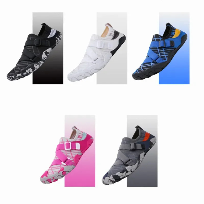 Elastic Men Women Seaside Surfing Aqua Shoe Quick-Dry Breathable Wading Shoe Antiskid Beach Barefoot Upstream Water Shoe Outdoor 250613