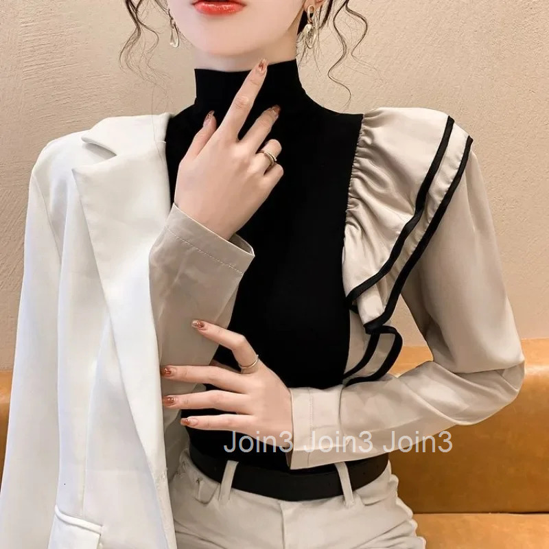 Top Female Korean Style With Sleeves Womens Long Sleeve T-shirt Baggy Tee Clothing Cheap Sales Yk2 Elegant Trending Fashion Emo