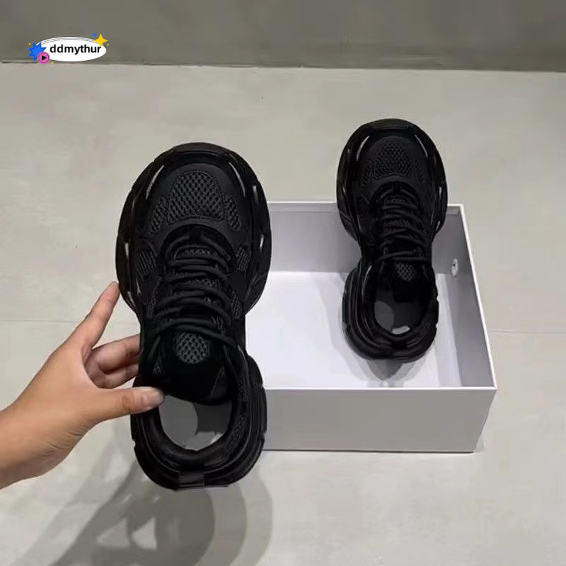 KFC Kitchen Shoes for Women, Non-Slip, Waterproof, Oil-Proof, All Black, Sports Dad Shoes, Soft Sole Work Sneakers ddmythur