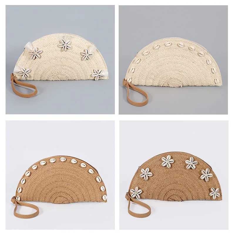 Fashionable Dumpling Bag Summer New Fashionable Straw Woven Clutch Bag for Women Rattan Woven Straw Bag Z250618