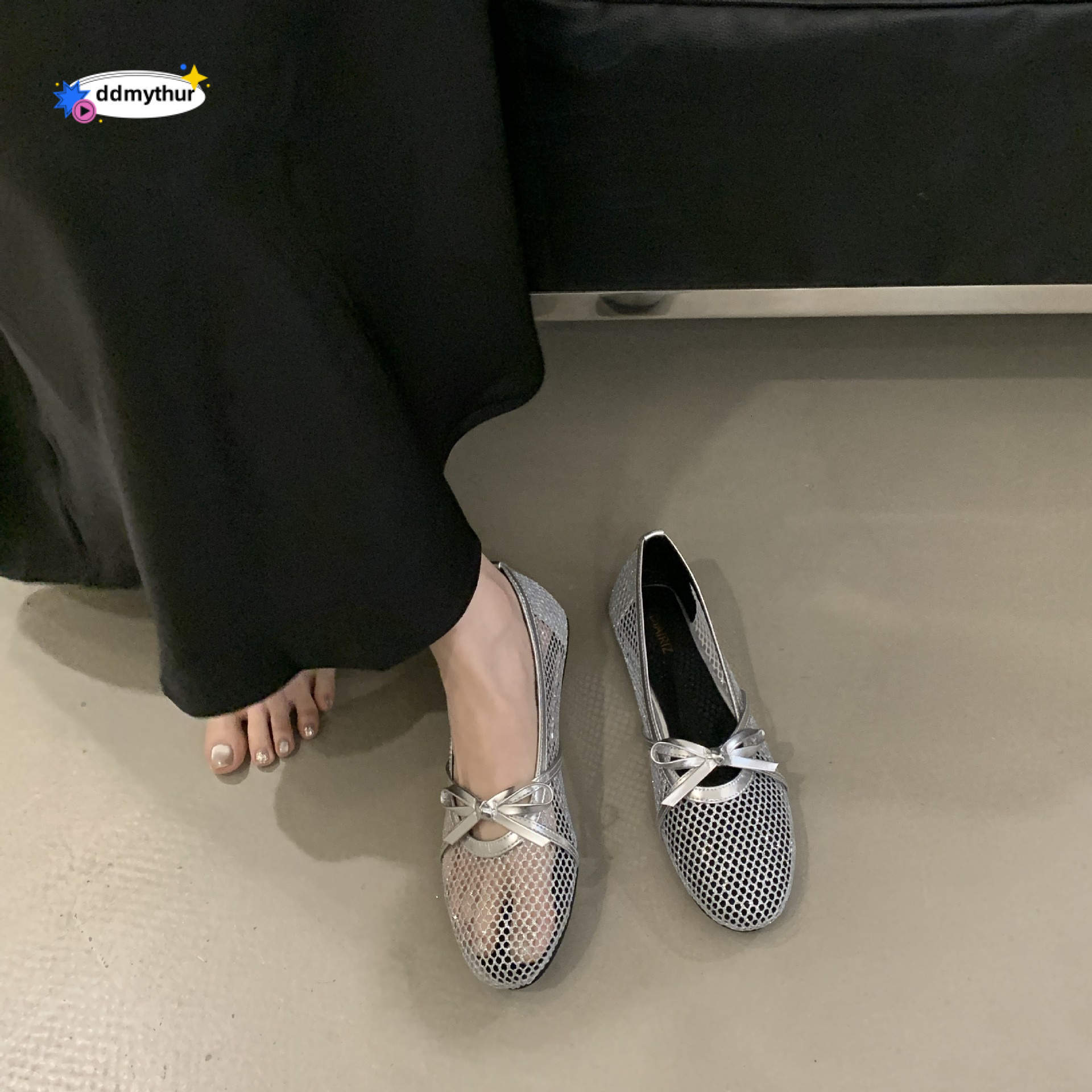 Women's 2025 Summer New Comfortable Breathable Versatile Casual Shoes Round Toe Lightweight Non-Slip Mesh Loafers for Women ddmythur