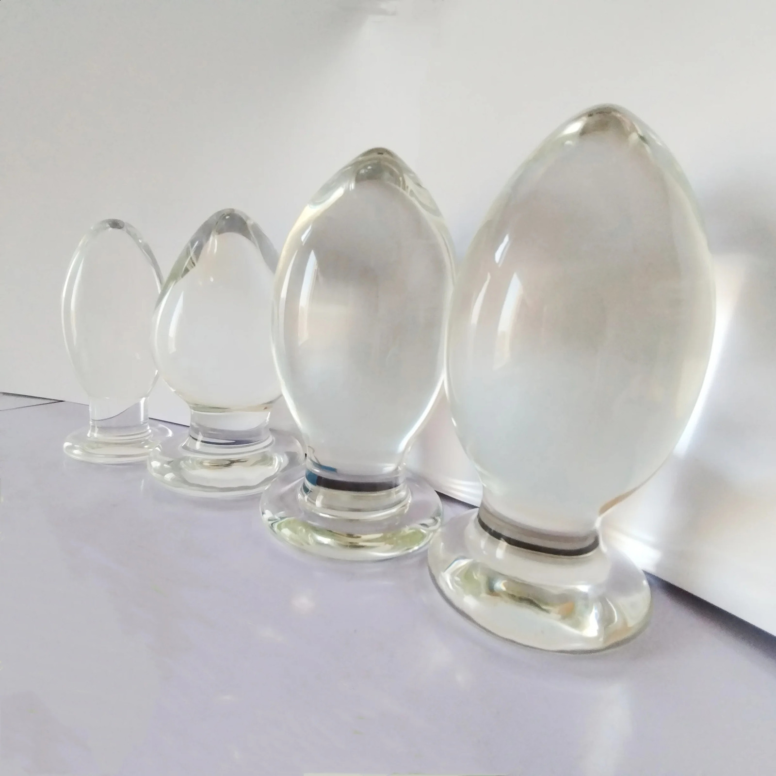 VaHppy Smooth Duck Egg Extra large Glass Anal Plug 780g 7cm SM BDSM Sex toys for gay Adult Products Female Masturbators Dildo 250617
