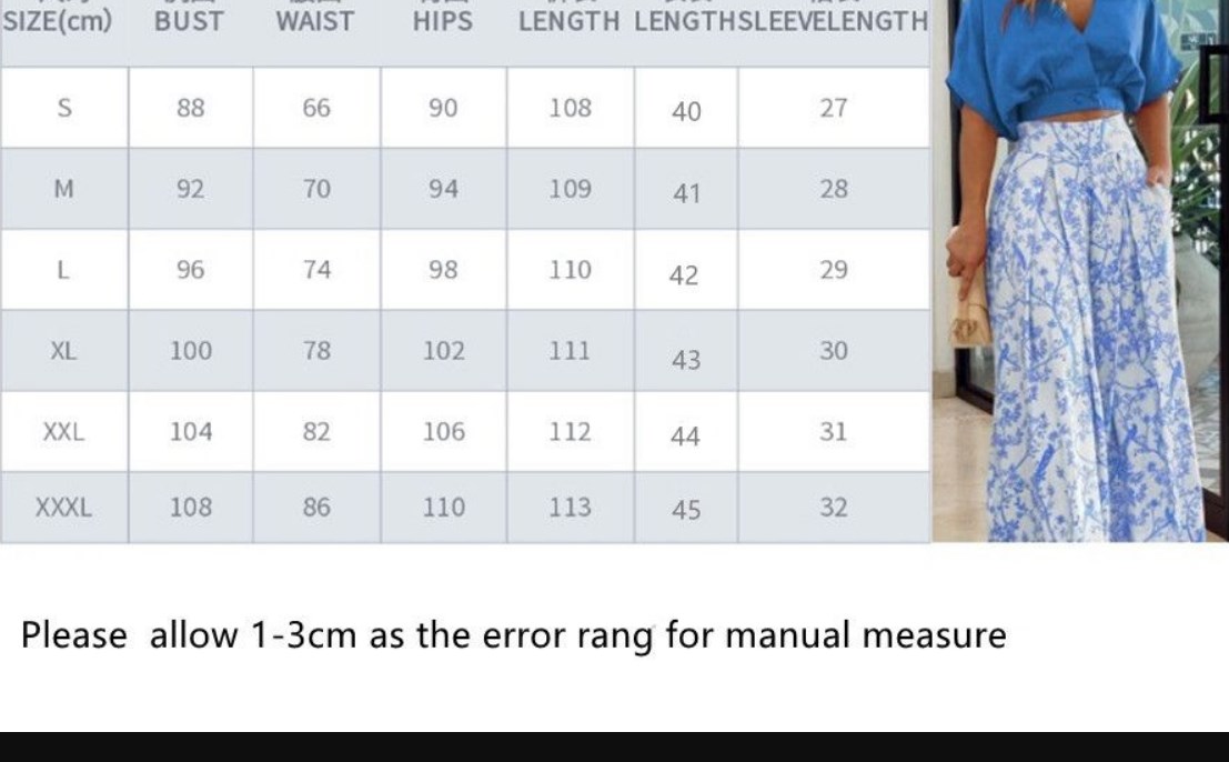 CNLONGBIDA Women's Two Piece Pants Women 2 Set Summer Fashion Elegant Bat Sleeve Shirt And Floral Print Wide Leg Pant Casual Streetwear Female