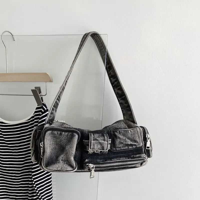 Denim Bag Wen 2025 New Spring Vintage Shoulder Bag Handbag Off Lady Girls Bags B250618