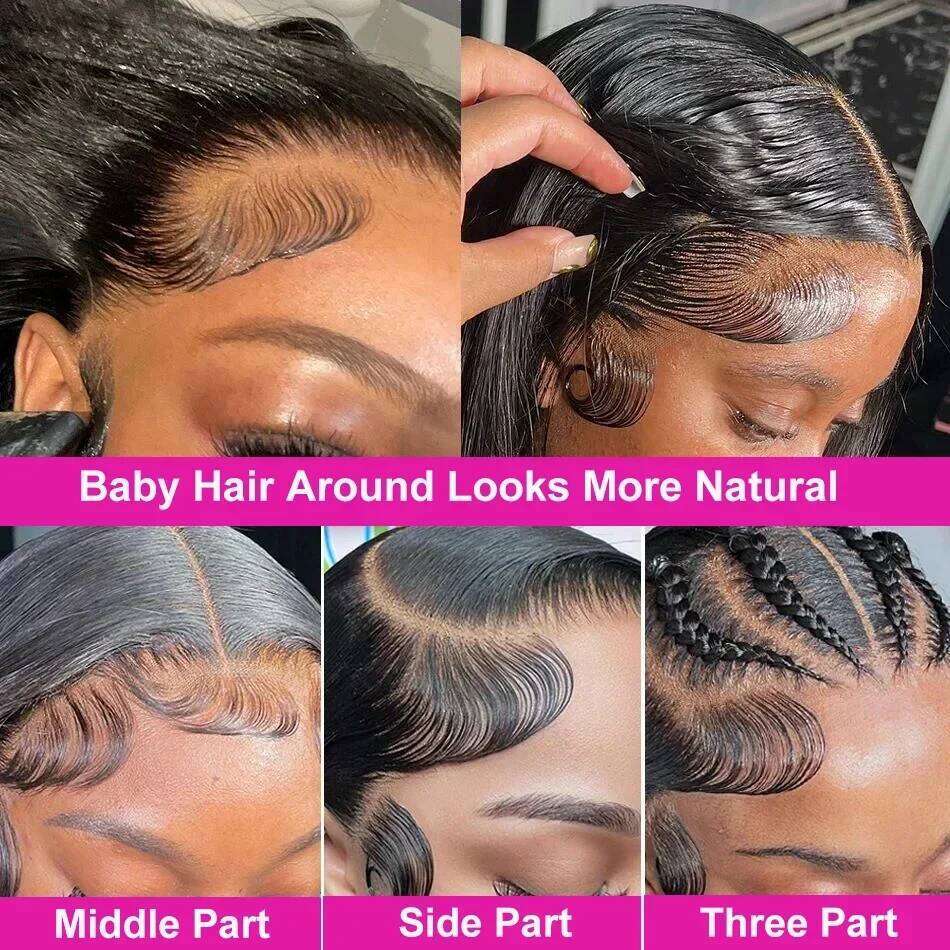 Brazilian Deep Wave Short Bob 13x6 HD Frontal 100 Human Hair Natural Hairline Remy Curly 13x4 Lace Front Wig 14 16 Inch