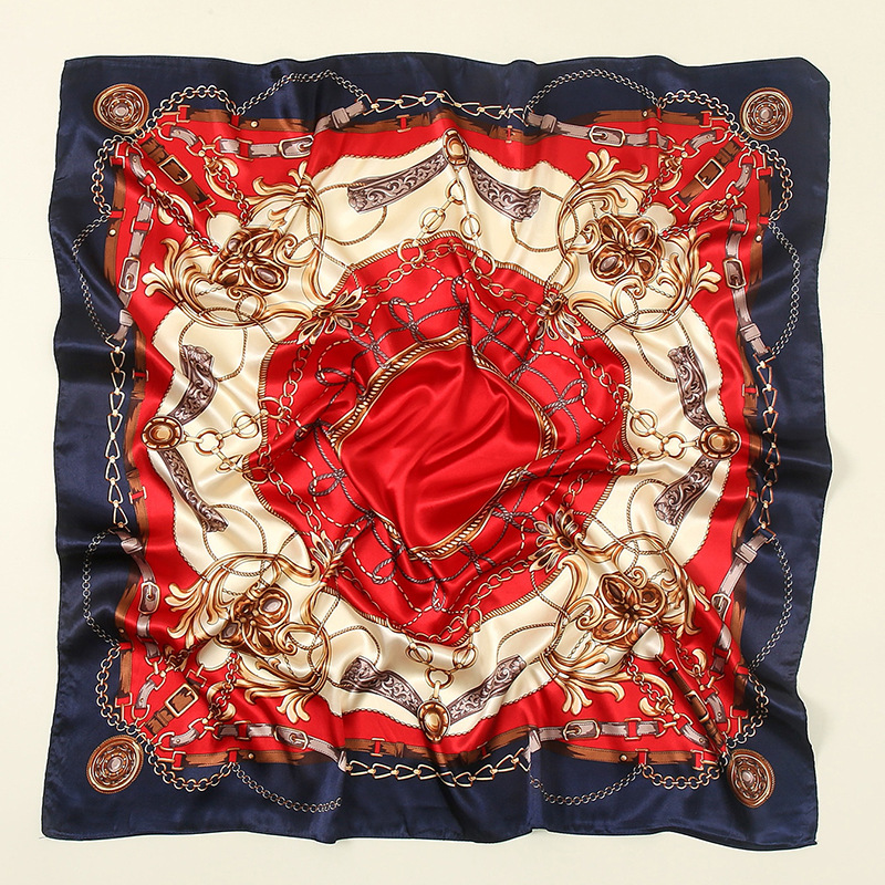 Large Square Satin Head Scarf Satin Hair Scarves Silk Bandana Scarf Headscarf Silk Feeling Scarf for Women