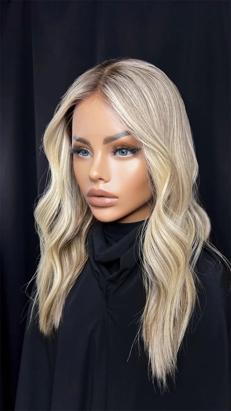 613 Lace Front Wig Human Hair 13x4 Blonde Human Hair Wigs 250% Density Body Wave Lace Front Wigs Human Hair Pre Plucked 26 Inch Synthetic