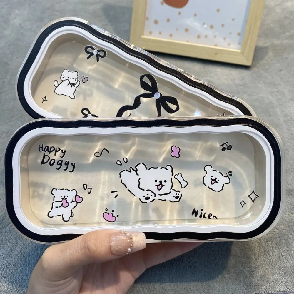 Kawaii Puppy Transparent Glasses Case Cute Cat Sunglasses Storage Box Glasses Protective Case Gifts for Girls 250617