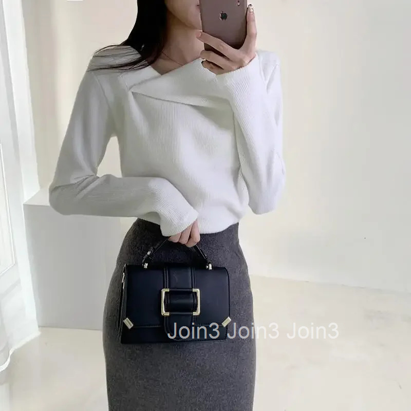 Korean Style Womens Long Sleeve T-shirt Plain Top Female With Sleeves Reviews Many Clothes Emo Trending Clothing Sale Tee Goth