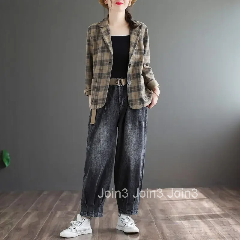 Coats for Women Loose Jacket Spring Autumn Classic Womens Suit Tailoring Outerwears 2025 New Collection Trend Sale Blazer Woman