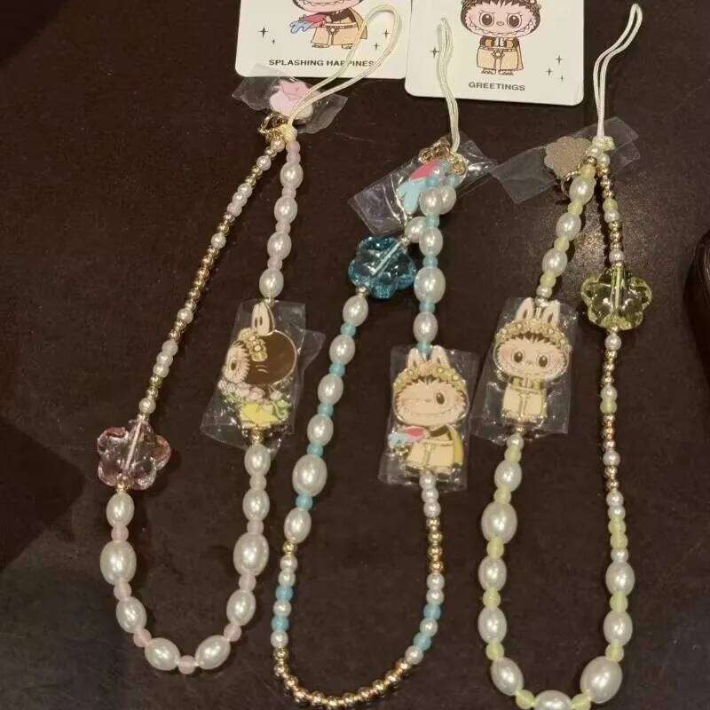 Genuine Thailand Limited Labubu Good Lucky To You Series Bag Mobile Phone Lanyard Statue Kawaii Surprise New Year Toy Gift